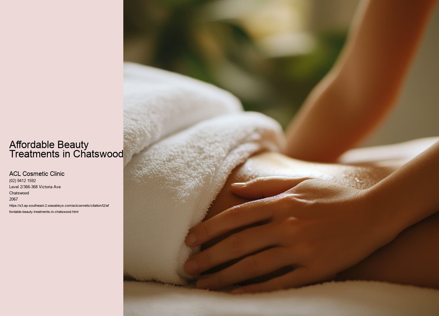 Affordable Beauty Treatments in Chatswood 